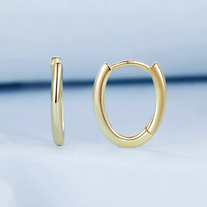 (imagen para) Pendientes ovalados estilo PANDORA - BSE1015-B - Ver 2