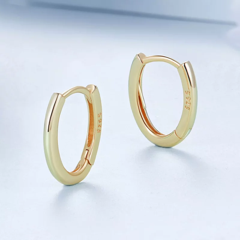 (imagen para) Pendientes ovalados estilo PANDORA - BSE1015-B - Ver 3
