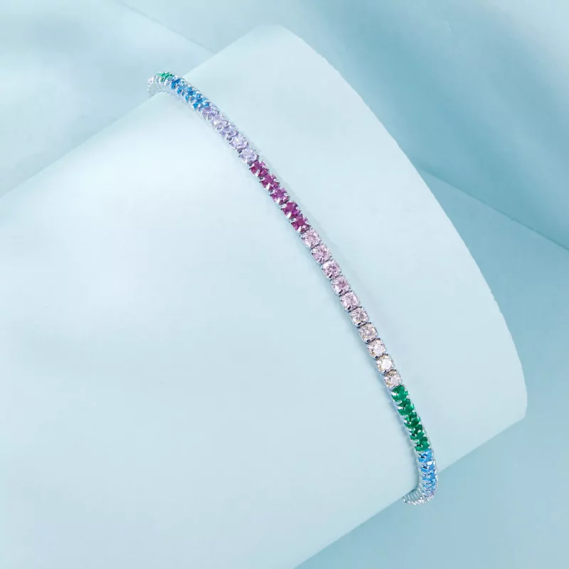 (imagen para) Pulsera arcoíris estilo PANDORA - SCB277 - Ver 2