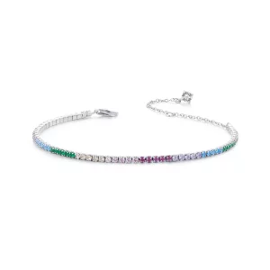 (imagen para) Pulsera arcoíris estilo PANDORA - SCB277