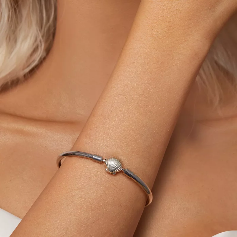 (imagen para) Pulsera básica de conchas estilo PANDORA - BSB177 - Ver 5