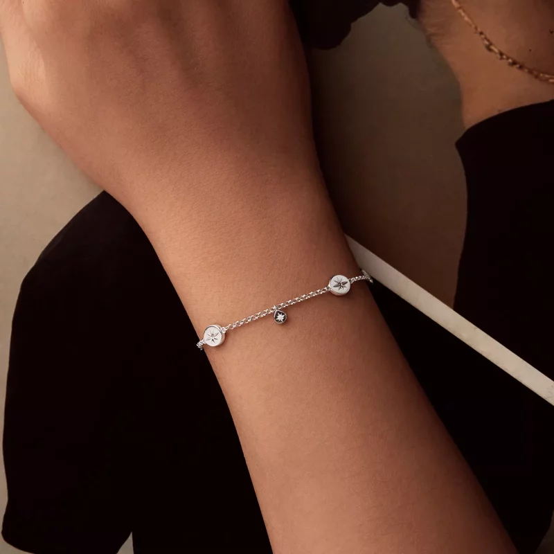 (imagen para) Pulsera con borlas de estrellas estilo PANDORA - BSB182 - Ver 5