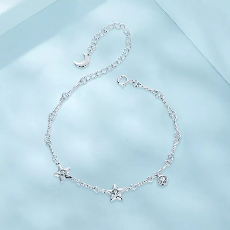 (imagen para) Pulsera con estrella estilo PANDORA - SCB278 - Ver 3