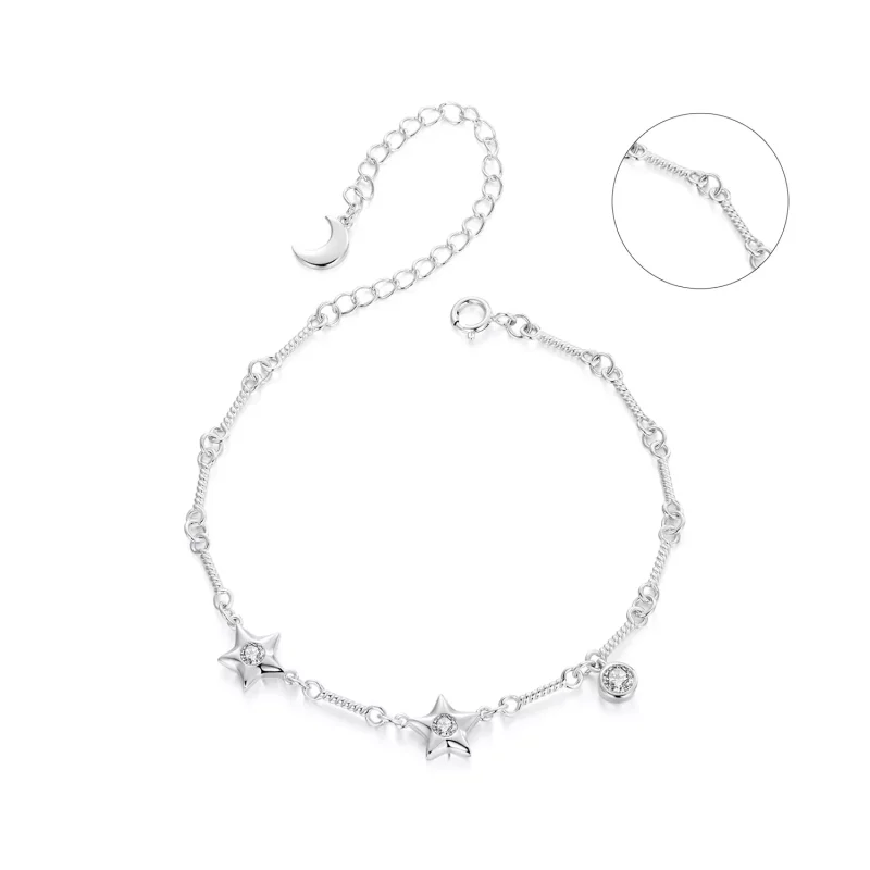 (imagen para) Pulsera con estrella estilo PANDORA - SCB278