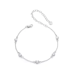 Pulsera con forma de pata de perro estilo PANDORA - SCB271 (imagen para) Pulsera con forma de pata de perro estilo PANDORA - SCB271