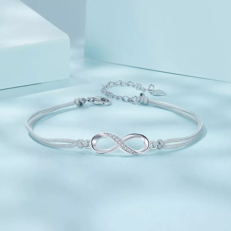 (imagen para) Pulsera con símbolo del infinito estilo PANDORA - SCB279 - Ver 3