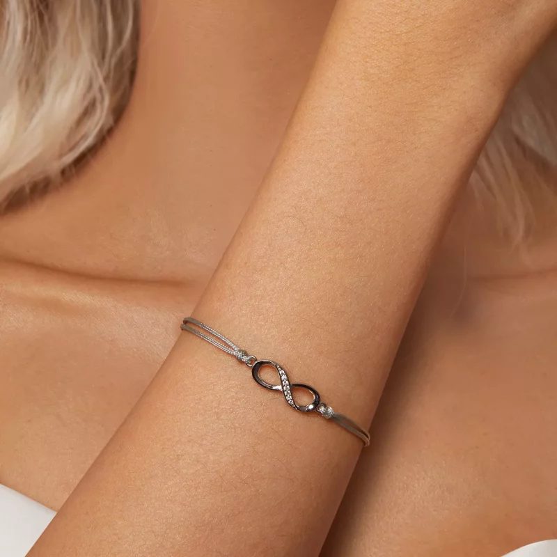 (imagen para) Pulsera con símbolo del infinito estilo PANDORA - SCB279 - Ver 5