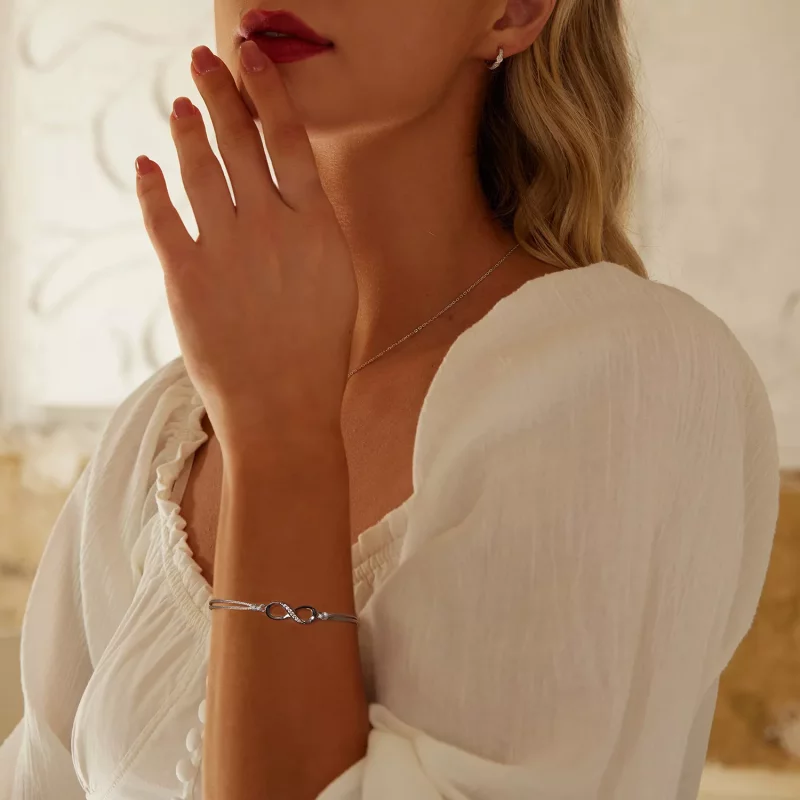 (imagen para) Pulsera con símbolo del infinito estilo PANDORA - SCB279 - Ver 6