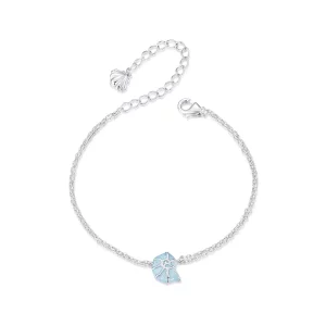 (imagen para) Pulsera de caracola azul estilo PANDORA - BSB176