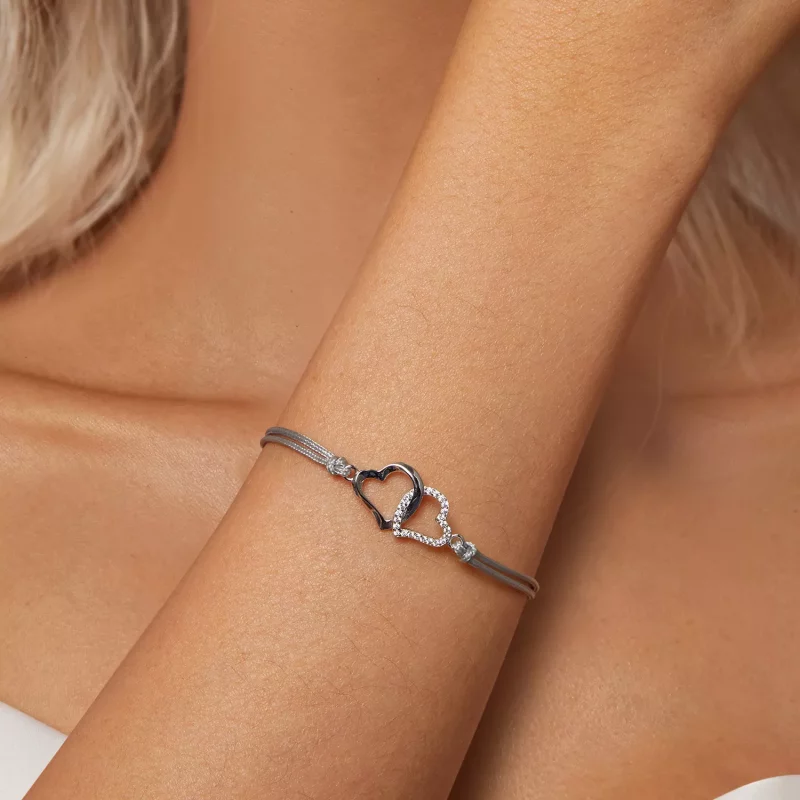 (imagen para) Pulsera de corazones entrelazados estilo PANDORA - SCB274 - Ver 6