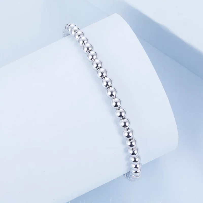 (imagen para) Pulsera de cuentas de plata estilo PANDORA - BSB175 - Ver 2