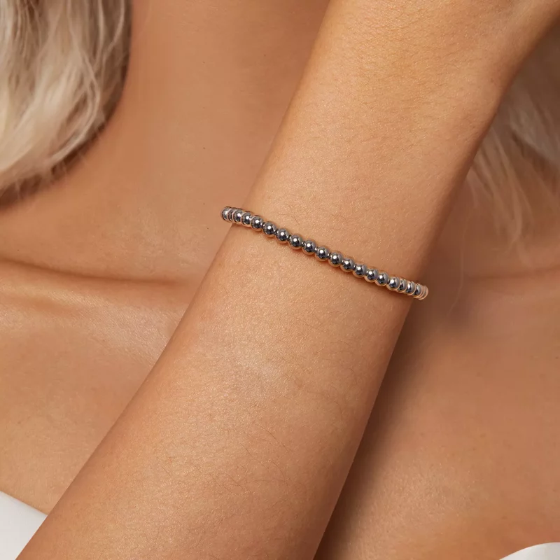 (imagen para) Pulsera de cuentas de plata estilo PANDORA - BSB175 - Ver 5