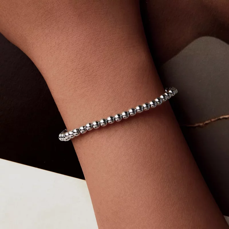 (imagen para) Pulsera de cuentas de plata estilo PANDORA - BSB175 - Ver 7