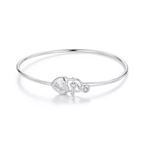 (imagen para) Pulsera entrelazada con forma de corazón estilo PANDORA - BSB170