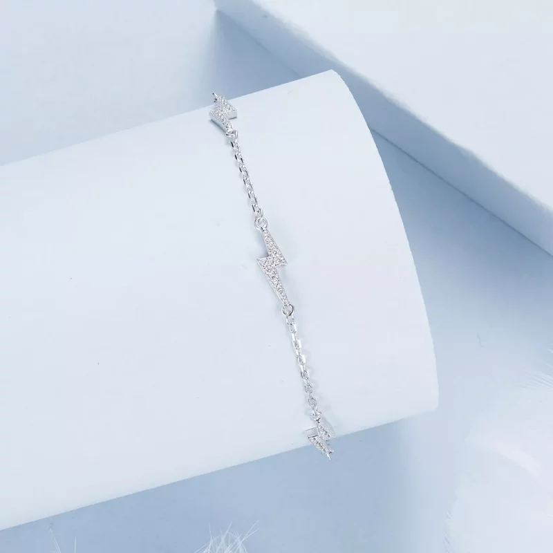 (imagen para) Pulsera estilo PANDORA con relámpagos - BSB181 - Ver 2