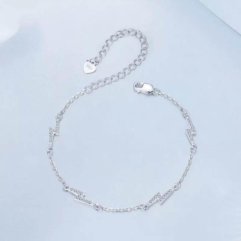 (imagen para) Pulsera estilo PANDORA con relámpagos - BSB181 - Ver 3