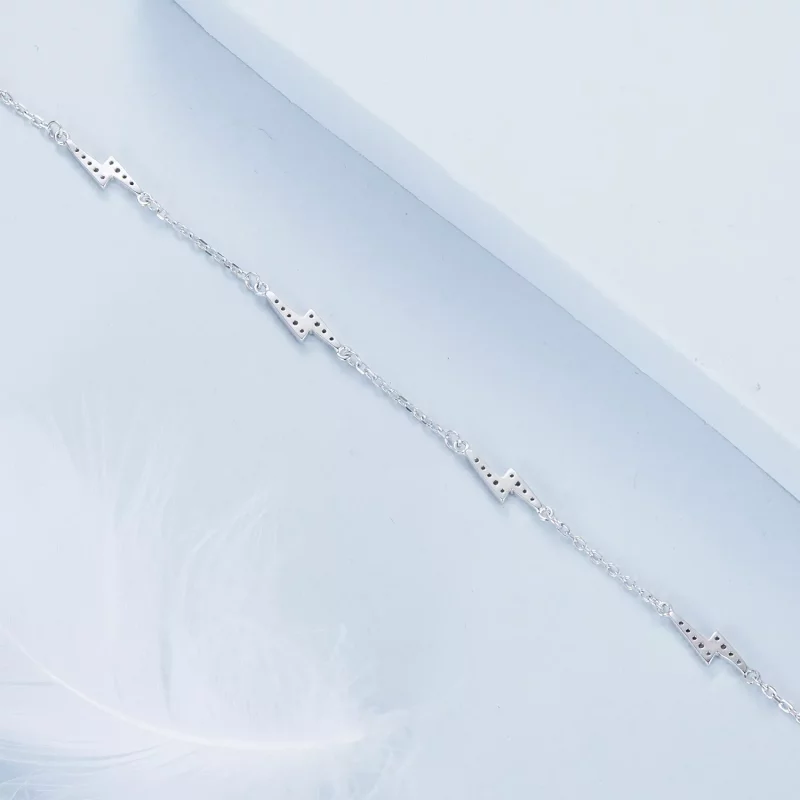 (imagen para) Pulsera estilo PANDORA con relámpagos - BSB181 - Ver 4