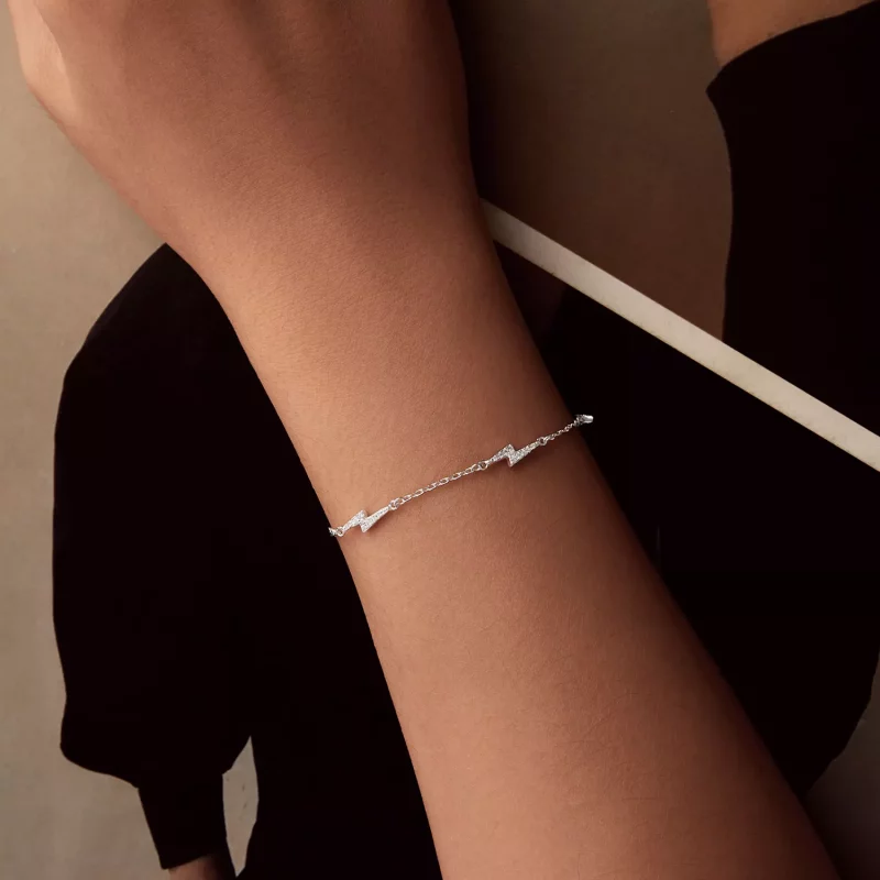 (imagen para) Pulsera estilo PANDORA con relámpagos - BSB181 - Ver 5