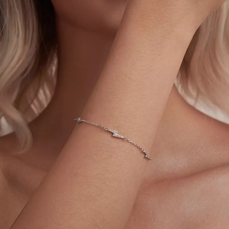 (imagen para) Pulsera estilo PANDORA con relámpagos - BSB181 - Ver 6