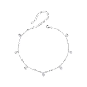 (imagen para) Tobillera elegante y brillante estilo PANDORA - SCT025