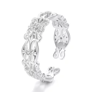 Anillo ancho con diseño de palacio estilo vintage de PANDORA - BSR575-E (imagen para) Anillo ancho con diseño de palacio estilo vintage de PANDORA - BSR575-E