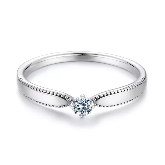 (imagen para) Anillo brillante exquisito estilo PANDORA (un certificado) - MSR062