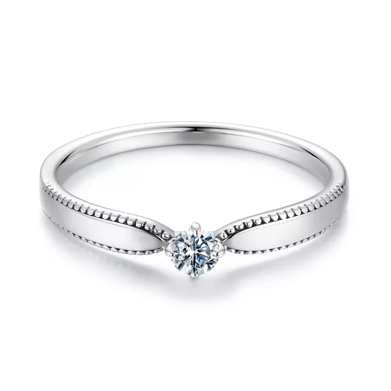 (imagen para) Anillo brillante exquisito estilo PANDORA (un certificado) - MSR062