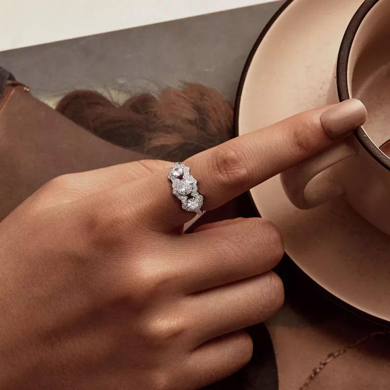 (imagen para) Anillo de estrella brillante estilo PANDORA - BSR584 - Ver 6