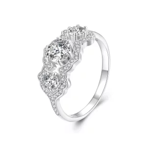 Anillo de estrella brillante estilo PANDORA - BSR584 (imagen para) Anillo de estrella brillante estilo PANDORA - BSR584