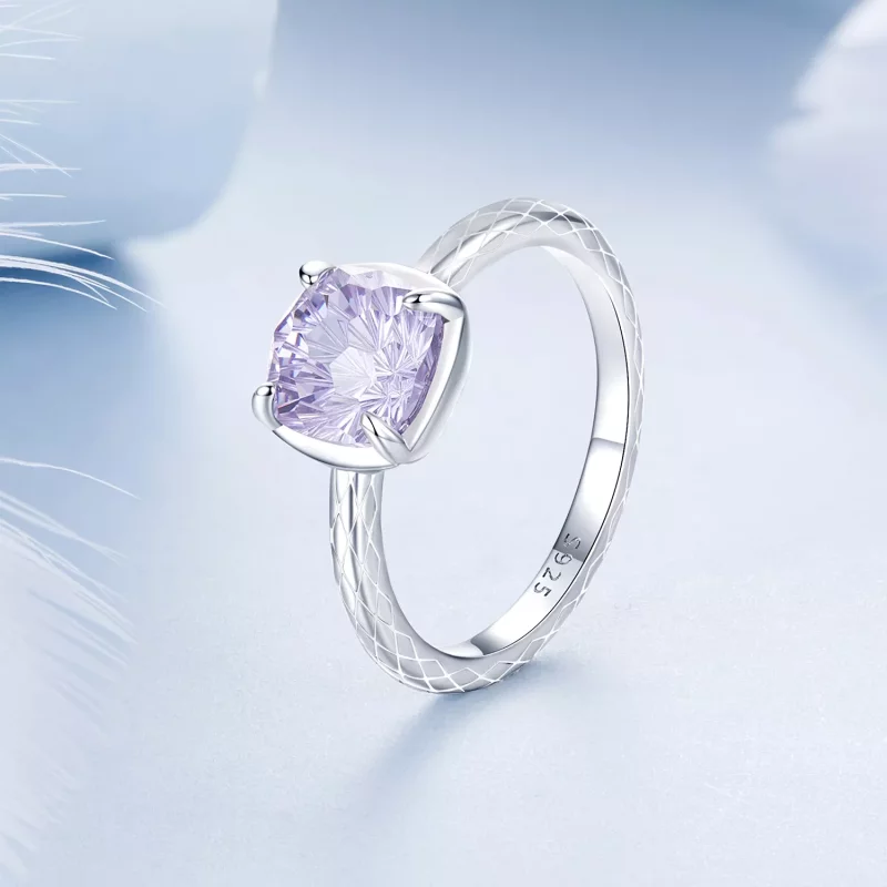 (imagen para) Anillo de fuegos artificiales brillantes estilo PANDORA - BSR573 - Ver 2