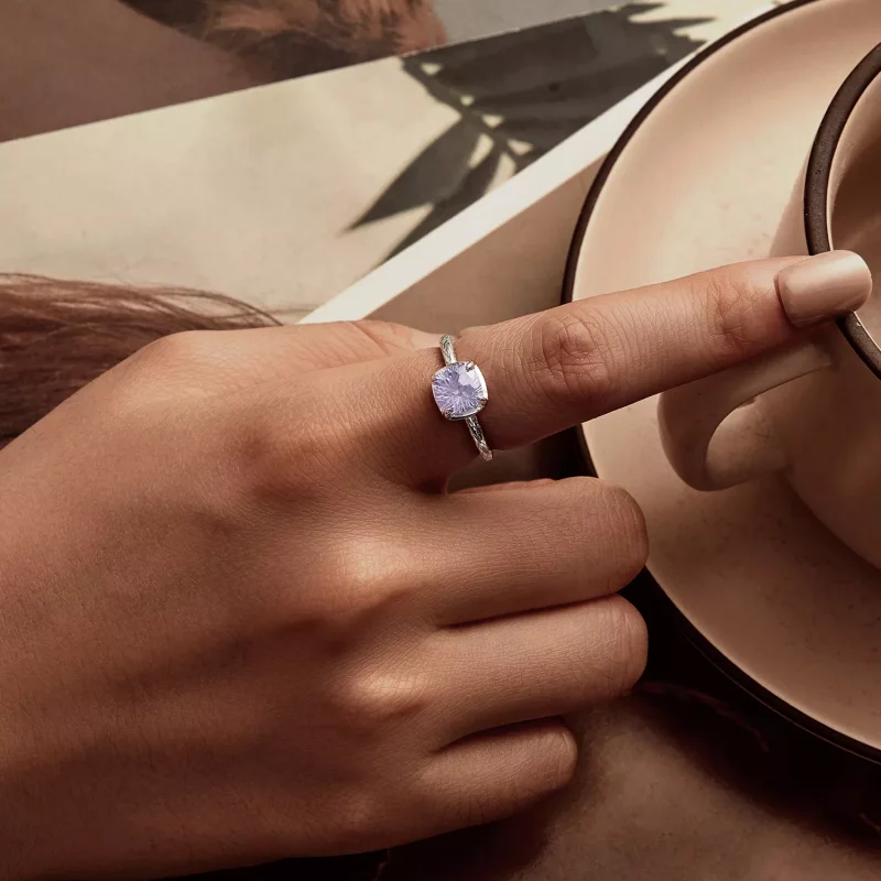 (imagen para) Anillo de fuegos artificiales brillantes estilo PANDORA - BSR573 - Ver 6