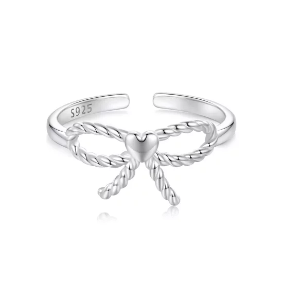 (imagen para) Anillo de lazo trenzado estilo PANDORA - BSR583-E