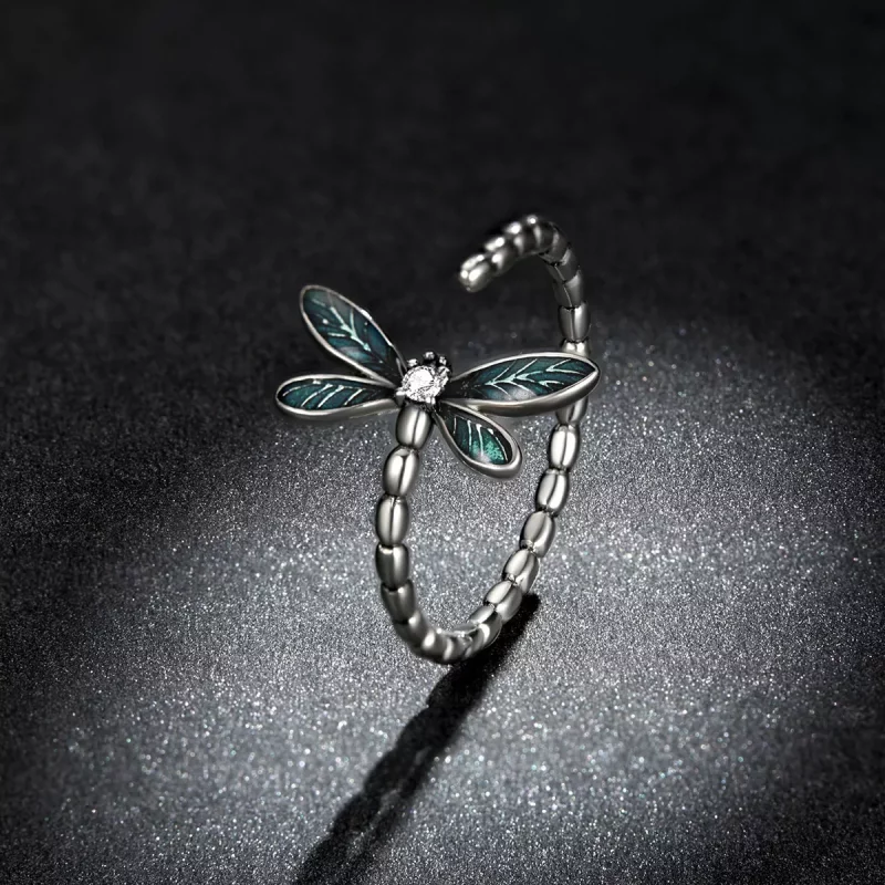 (imagen para) Anillo de libélula con estilo PANDORA - BSR216 - Ver 5