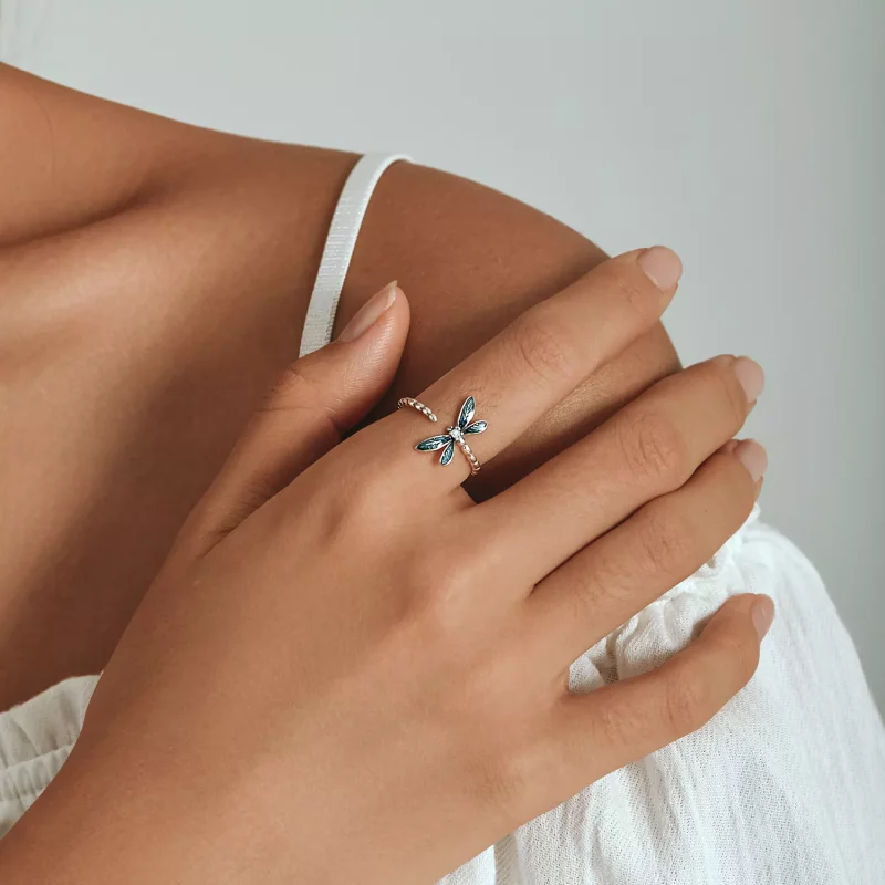 (imagen para) Anillo de libélula con estilo PANDORA - BSR216 - Ver 8