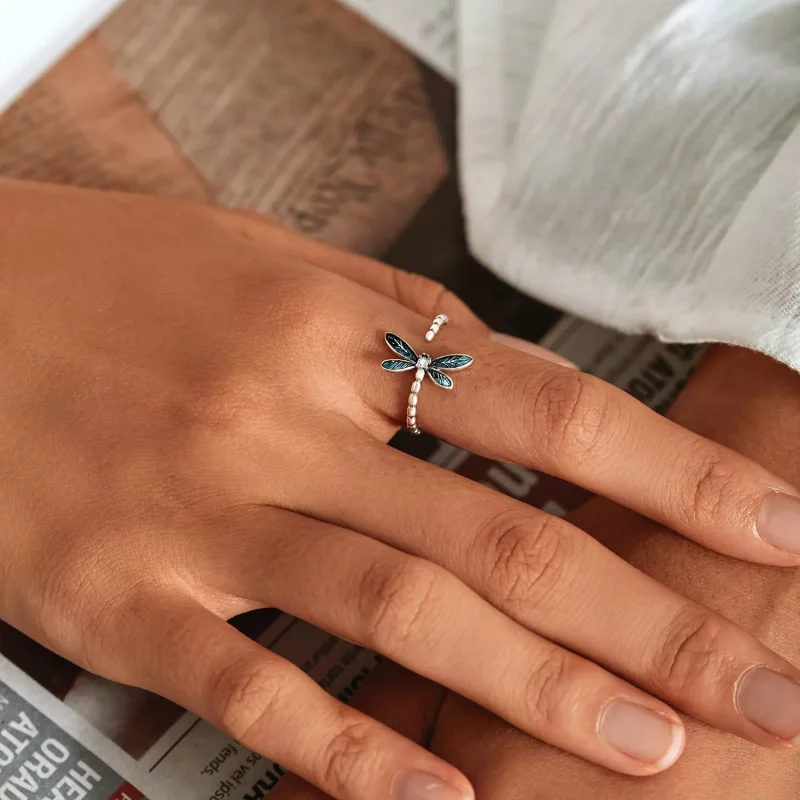 (imagen para) Anillo de libélula con estilo PANDORA - BSR216 - Ver 9