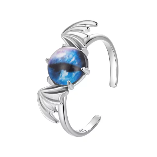 (imagen para) Anillo de ojo de diablo estilo PANDORA - BSR605-E