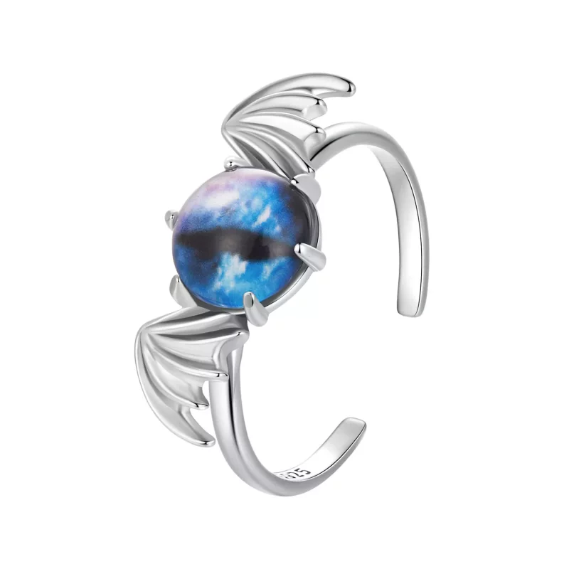 (imagen para) Anillo de ojo de diablo estilo PANDORA - BSR605-E