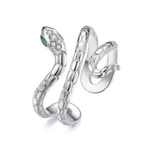 (imagen para) Anillo de serpiente de múltiples vueltas estilo PANDORA - YIR245-E