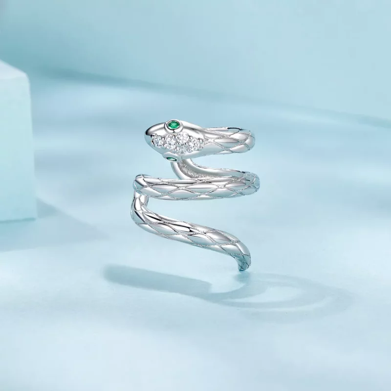 (imagen para) Brazalete de oreja con forma de serpiente estilo PANDORA - SCE1779 - Ver 3