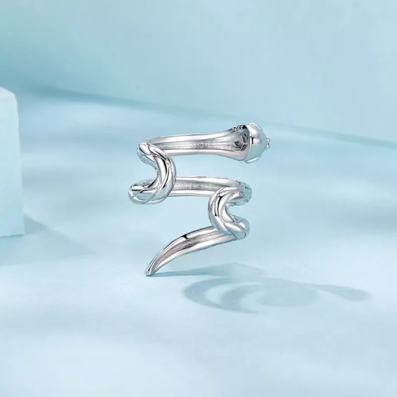 (imagen para) Brazalete de oreja con forma de serpiente estilo PANDORA - SCE1779 - Ver 4