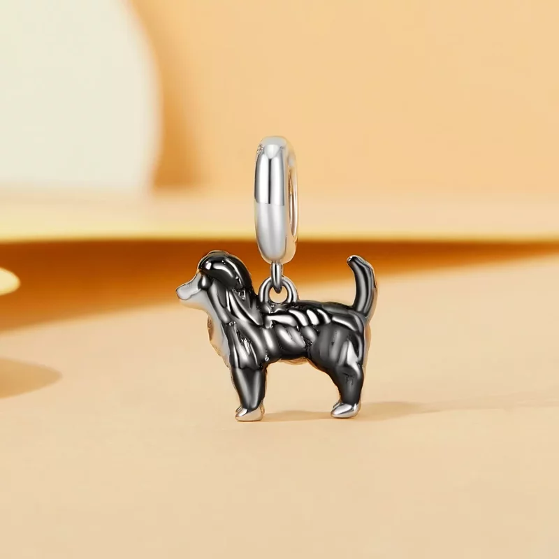 (imagen para) Colgante Border Collie estilo PANDORA - SCC2836 - Ver 2