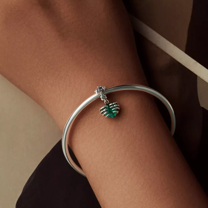 (imagen para) Colgante con forma de corazón y calavera estilo PANDORA - BSC1061 - Ver 6