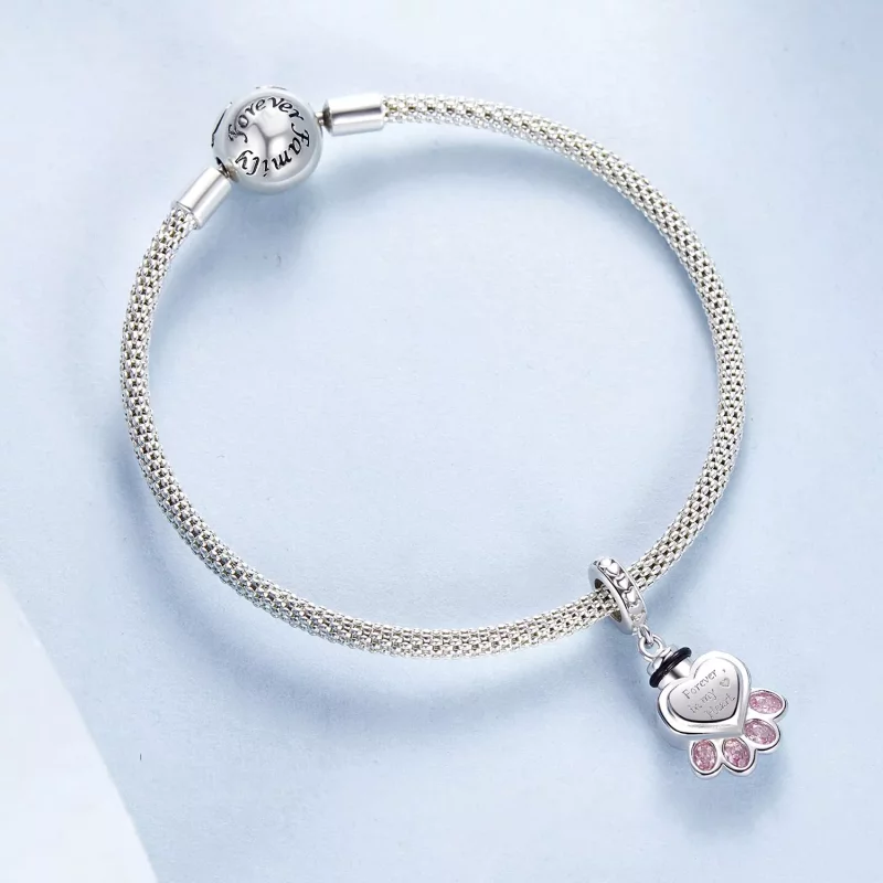 (imagen para) Colgante con urna para mascotas estilo PANDORA - BSC1037 - Ver 5