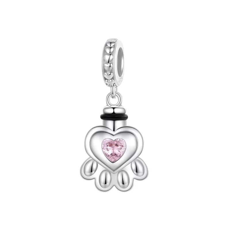 (imagen para) Colgante con urna para mascotas estilo PANDORA - BSC1037 - Ver 8