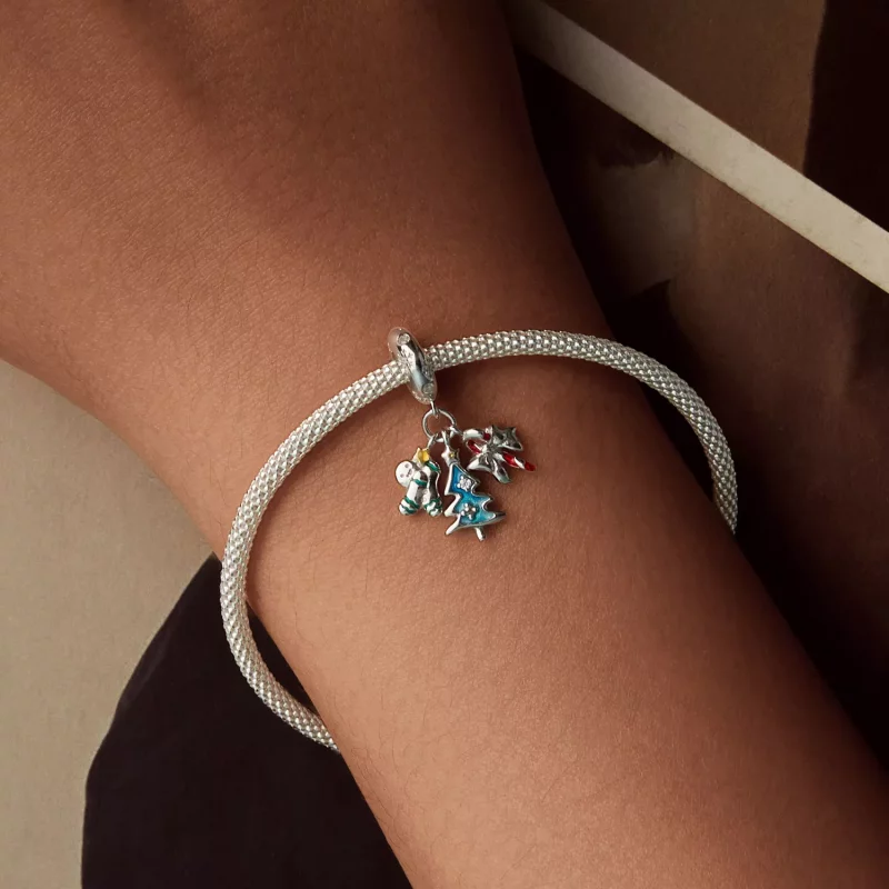 (imagen para) Colgante de alegría navideña estilo PANDORA - SCC2914 - Ver 5