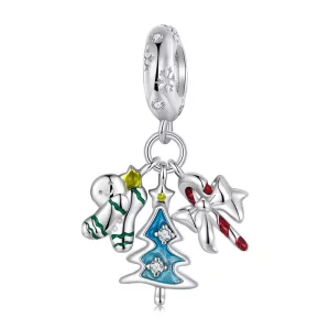 Colgante de alegría navideña estilo PANDORA - SCC2914 (imagen para) Colgante de alegría navideña estilo PANDORA - SCC2914