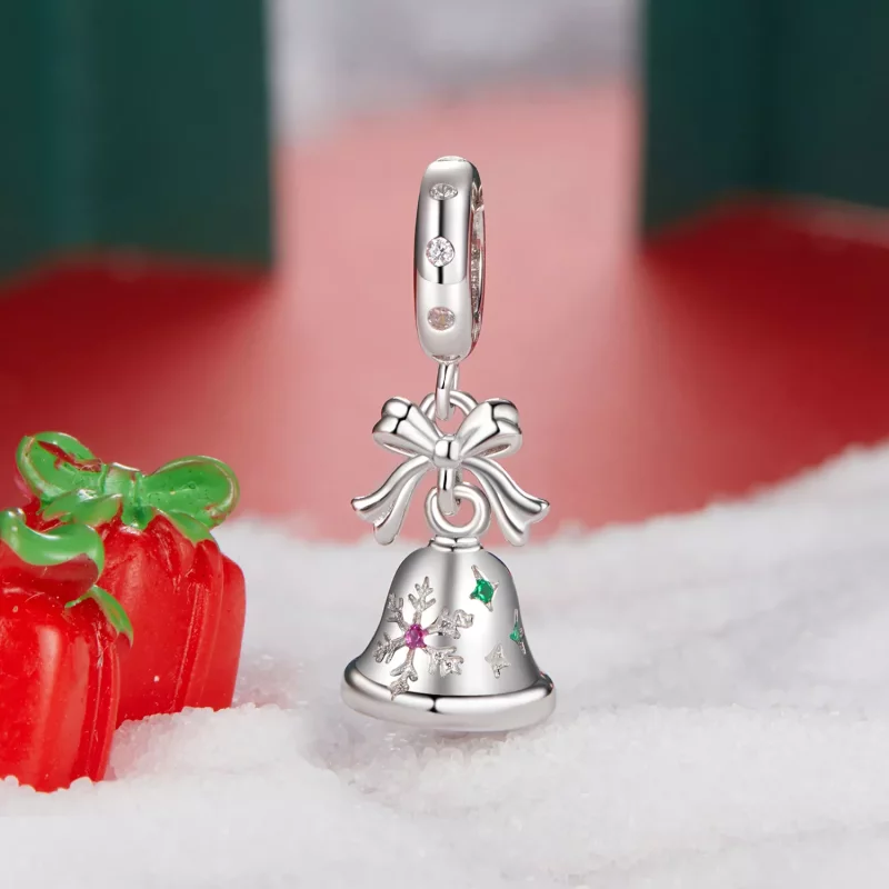 (imagen para) Colgante de campana navideña estilo PANDORA - BSC1067 - Ver 2