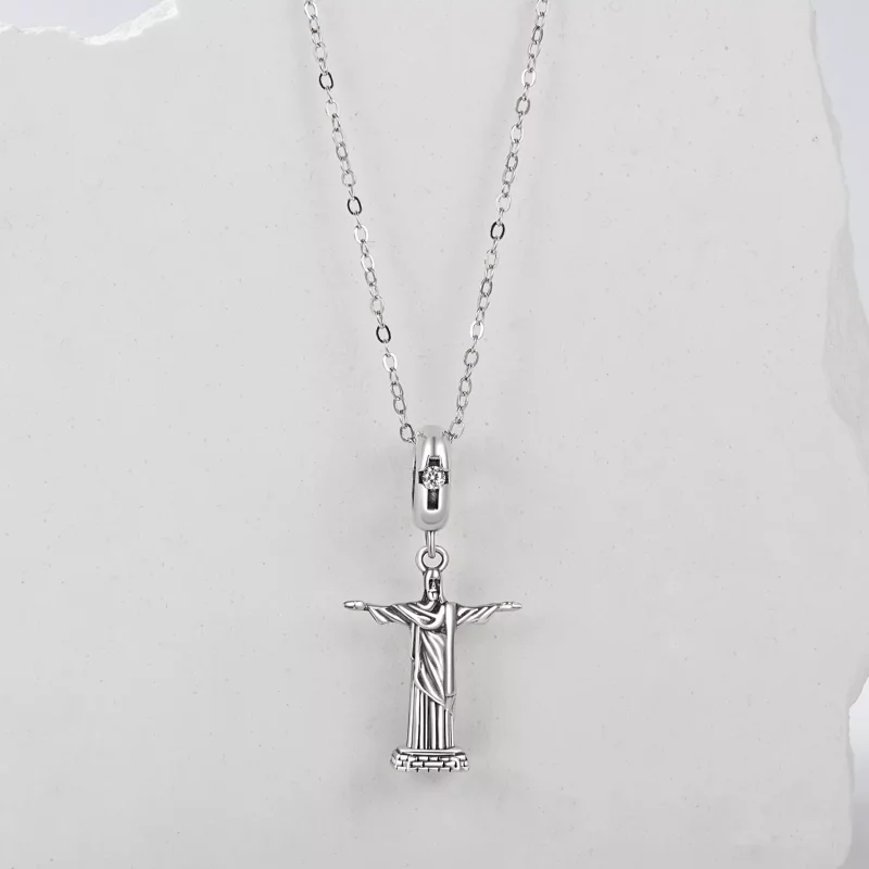 (imagen para) Colgante de Cristo Redentor estilo PANDORA - SCC2875 - Ver 3