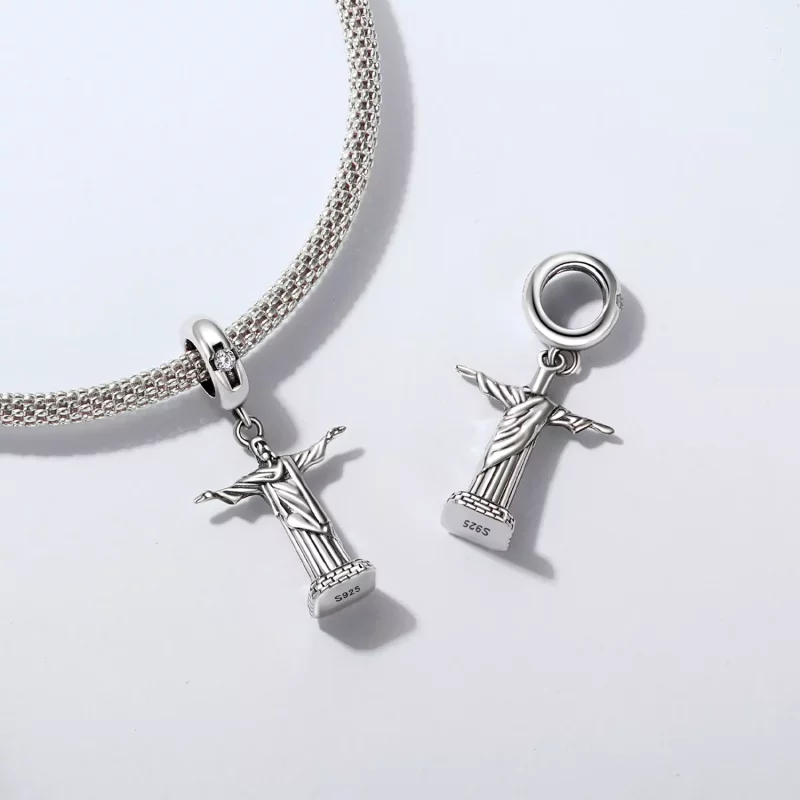 (imagen para) Colgante de Cristo Redentor estilo PANDORA - SCC2875 - Ver 5