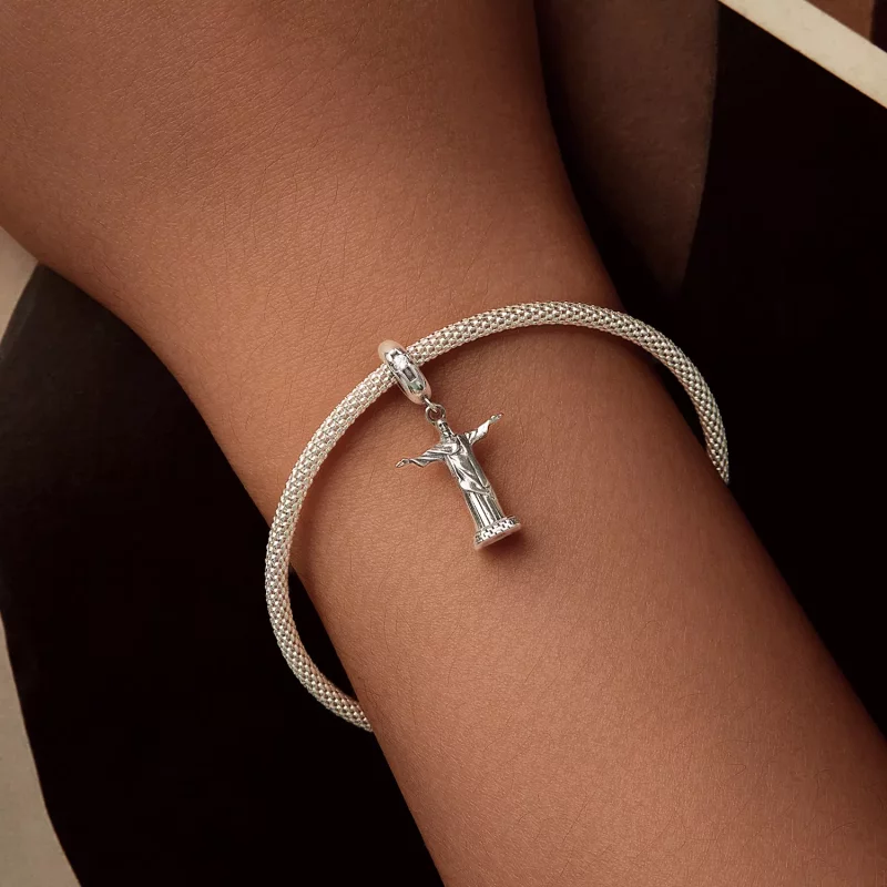 (imagen para) Colgante de Cristo Redentor estilo PANDORA - SCC2875 - Ver 6